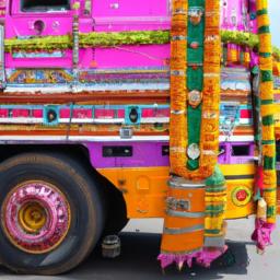 A Popular Form Of South Asian Decoration On Trucks