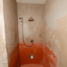 Tadelakt plastering is water-resistant and perfect for bathrooms.