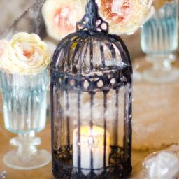 Bird cages can set the mood for a romantic dinner or event