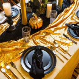 Black And Gold Table Decor Ideas