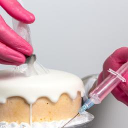 Injecting icing into a cake is a popular technique for creating unique and delicious cake designs