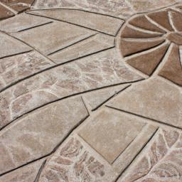 Recreate the look of natural stone with stamped decorative concrete forms