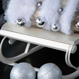 Create a winter wonderland with this elegant sled decoration that's perfect for any home.