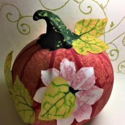 This paper pumpkin brings a touch of elegance to your fall decor