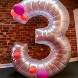 Make a statement at your birthday party with these giant number balloons