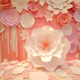Make a statement with a giant paper flower wall decoration