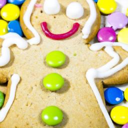 This gingerbread man is too cute to eat with his silly expression!