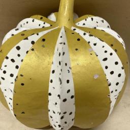 This paper pumpkin brings a modern touch to your fall decor