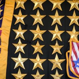 Each gold star represents a soldier who made the ultimate sacrifice for their country.