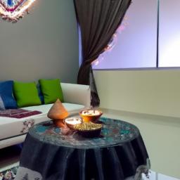 Create a serene Diwali ambiance in your living room with minimalist decor.