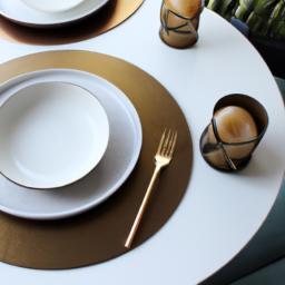 Less is more with this chic and sophisticated minimalist table setting