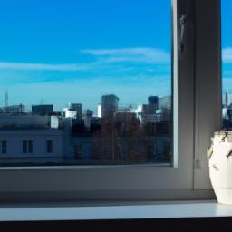 Keep it simple and modern with minimalistic decor on your window sill and enjoy the city view.