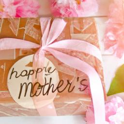Personalized gift tags and decorative wrapping paper can make any Mother's Day gift feel extra special.