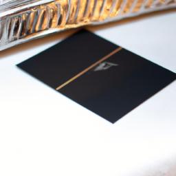 Make your guests feel special with these personalized black and gold place cards