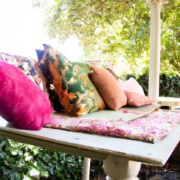 Make your picnic table extra comfy with these stylish cushions and pillows.