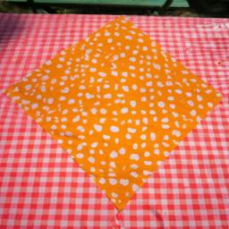 Add a pop of color to your picnic table with a DIY painted tablecloth.