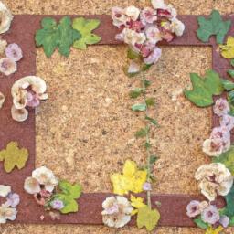 Bring the beauty of nature into your home with this unique cork board decorating idea