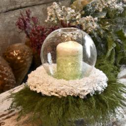 Bring the outdoors in with this rustic centerpiece