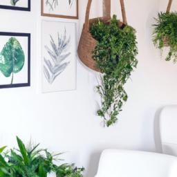 Bring the outdoors in with a small living room that incorporates natural elements and plenty of greenery. #smalllivingroom #naturaldecor #greenery