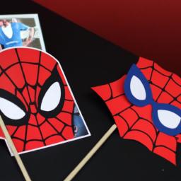 Spiderman-themed photo booth providing a fun and memorable experience for the guests.