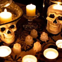 Add a spooky Halloween centerpiece to your dining table