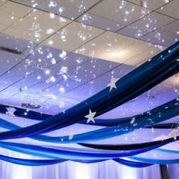 Starry night ceiling streamers