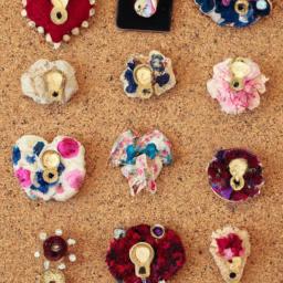 Display your favorite vintage brooches in a creative and stylish way with a cork board.